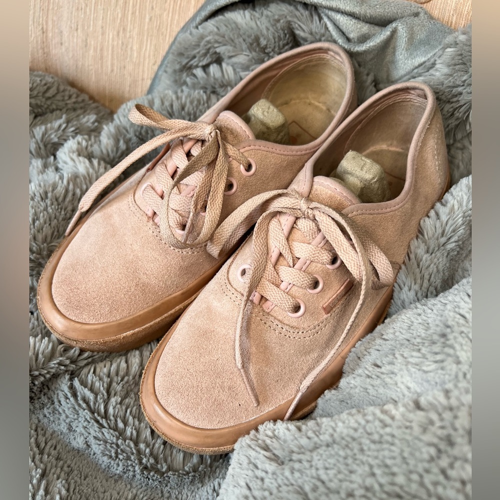 Vans authentic platform 2.0 suede outsole evening sand/muted clay skate shoe EUC - Picture 3 of 11